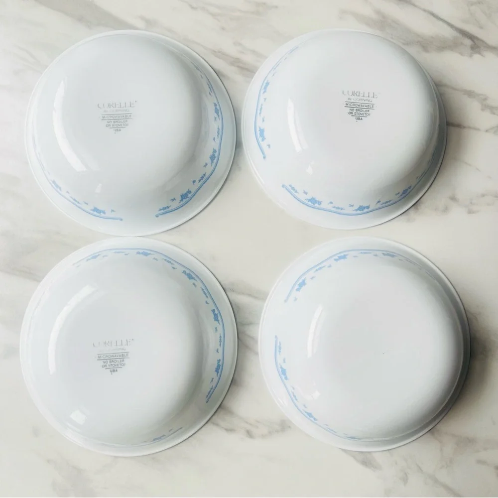 Corelle By Corning Morning Blue 11 Piece Set Vintage 70s VTG